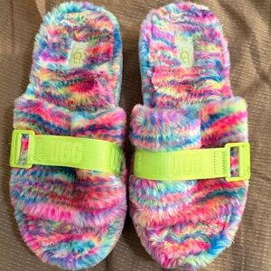UGG rainbow slippers